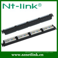 1U Cat5e RJ45 UTP 19 pulgadas 24 puertos Fluke Pass Patch Panel